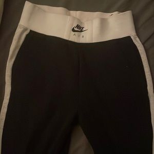 NIKE AIR womens sweatpants black and white